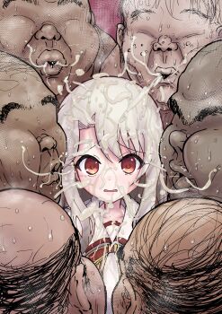 1girl absurdres highres illyasviel_von_einzbern multiple_boys prisma_illya shikkui_kenta tagme