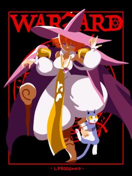 1girl animated bouncing_breasts breasts capcom cleavage hat jiggle large_breasts red_hair smile tabasa tagme video warzard witch_hat