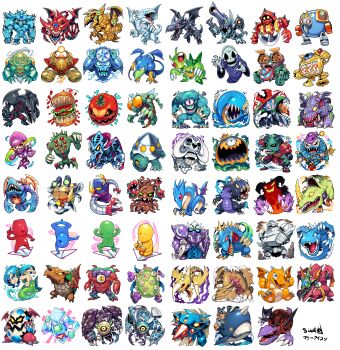 absurdres aerokinesis aitsu_(parodius) amazon_of_the_seas animal_focus animal_skeleton aqua_eyes armor armored_zombie arrow_(projectile) arrow_in_body baby_dragon balding ball bare_back barrel_dragon basic_insect bento bikini black_eyes black_hair black_skull_dragon black_wings blood blue-eyes_white_dragon blue_cape blue_eyes blue_gem blue_hair blue_skin blue_tongue bodysuit bright_pupils burger cannon cape chain chainsaw chibi chibi_only chopsticks citadel_whale claw_reacher claws clenched_hands clown codpiece colored_sclera colored_skin colored_tongue commentary_request compound_eyes crab_turtle crass_clown crown curse_of_dragon cyber_soldier cyclops demon despair_from_the_dark dinosaur doitsu_(parodius) dragon dragon_jungle_king dragon_tail dragon_wings dragon_zombie_(yu-gi-oh!) duel_monster dust eggshell electricity extra_eyes extra_mouth eye_of_horus eyelashes fingernails fins fire flexing flying_kamakiri_#1 food food-themed_creature full_body gem giant_mech-soldier giant_soldier_of_stone gloves golem green_bikini green_eyes green_skin green_tongue grin gun hair_between_eyes handstand harpie's_pet_dragon hat head_fins helmet highres hitotsu-me_giant holding holding_bento holding_chopsticks holding_staff holding_sword holding_weapon horns hungry_burger hydrokinesis japanese_armor kazejin koitsu_(parodius) labyrinth_tank launcher_spider locust looking_at_viewer male_focus mammoth_graveyard mermaid meteor_dragon mini_flag monster monster_girl morinphen multiple_boys mystic_tomato no_humans non-humanoid_robot nostrils obelisk_the_tormentor ocean_dragon_lord_-_kairyu-shin one-eyed one_arm_handstand open_mouth osiris_the_sky_dragon paper_airplane parodius pendulum pendulum_machine pink_bodysuit pink_sclera power_suit prisman pumpking_the_king_of_ghosts purple_armor purple_gloves purple_hat purple_shoes red-eyes_black_dragon red_armor red_cape red_eyes red_hat relinquished ribs robolady robot ryu_ran saliva sandals sanga_of_the_thunder serpent_night_dragon shadow_ghoul_(yu-gi-oh!) sharp_fingernails sharp_teeth shell shield shoes sido_(slipknot) signature simple_background single_horn skull_servant slit_pupils slot_machine slot_machine_(yu-gi-oh!) smile smoke soitsu_(parodius) solo spikes staff suijin swimsuit sword tail teeth the_winged_dragon_of_ra thousand-eyes_idol thousand-eyes_restrict thousand_dragon too_many_eyes top_hat trap_master_(yu-gi-oh!) tree tri-horned_dragon turtle turtle_bird turtle_shell two-mouth_darkruler ufo_turtle vampiric_orchis water weapon whale white_background white_pupils wind wings yaiba_robo yellow_eyes yu-gi-oh! zera_the_mant zombie