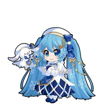 Rule 34 | 1girl, animated, animated png, blinking, blue bow, blue gloves, blue hair, blue skirt, book, bow, braid, braided bangs, capelet, gloves, hair bow, hat, hatsune miku, hatsune miku graphy collection, holding, holding book, legs together, long sleeves, patterned hair, pleated skirt, rabbit yukine, skirt, smile, solo, standing, tabard, transparent background, twintails, vocaloid, white capelet, white hat, yuki miku, yuki miku (2021)