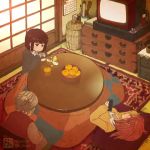 3girls animal animated blush controller footjob loli lying multiple_girls original panties school_uniform serafuku table tagme under_table underwear video watching_television wet yuri