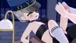 10s 1futa 1girl 3d animated barefoot caroline_(persona_5) cum cum_on_self ejaculation erection eyepatch feet flat_chest footjob futa_with_female futanari gs-mantis hat heart heart-shaped_pupils incest justine_(persona_5) loli long_sleeves lying midriff moaning nail_polish necktie on_back patreon_username penis persona persona_5 precum saliva shiny_skin shorts siblings single_sock sisters socks solo_focus sound symbol-shaped_pupils toenail_polish toenails toes tongue tongue_out twincest twins uncensored video watermark