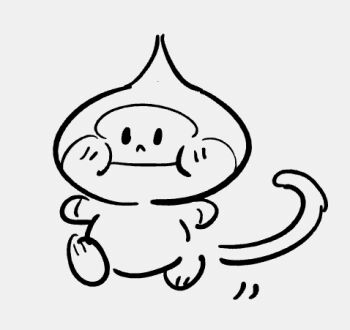 :i :t animal animal_ears blush closed_eyes greyscale jackiefiles lowres monkey monkey_ears monkey_tail monochrome mother_(series) mother_3 nintendo no_humans salsa_(mother) simple_background sketch smile solo tail walking white_background