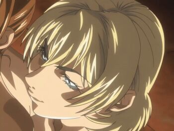 00s 2007 2futa american animated animated_gif bible_black bible_black_new_testament blue_eyes breasts brown_hair collarbone cum cum_on_body earrings facial futa_with_futa futanari imari_kurumi implied_sex jewelry jody_crowley lipstick makeup multiple_futa nipples nude shin_bible_black side_ponytail smirk tagme