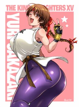 1girl ass breasts highres large_breasts ryuuko_no_ken solo the_king_of_fighters yuri_sakazaki