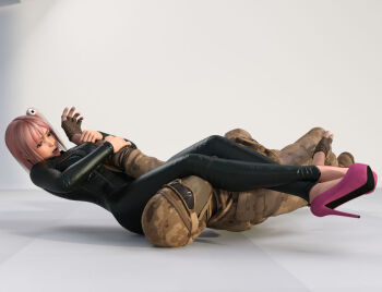 3d armbar bodysuit bra dead_or_alive femdom high_heels honoka_(doa) jiu-jitsu karate reverse_ryona ryona underwear wrestling yumihs