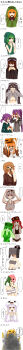 ... 1boy absurdres ander_(at2.) at2. bare_shoulders black_gloves blaze_(minecraft) blaze_rod blonde_hair blunt_bangs blush bowl_cut breasts brown_eyes brown_hair cave_spider cleavage closed_mouth collarbone colored_skin creeper crop_top cupa_(at2.) dark-skinned_female dark_skin doll_joints elbow_gloves enderman fingerless_gloves ghast gloves green_eyes green_hair green_hoodie green_skin grey_eyes grey_gloves grey_hair grey_skin hair_bobbles hair_ornament hand_to_own_mouth highres hood hood_up hoodie iron_golem_(minecraft) jack-o&#039;-lantern joints large_breasts long_hair long_image long_sleeves looking_at_viewer looking_away magma_cube medium_hair minecraft mob_talker monster_girl mouth_pull navel open_mouth orange_hair personification ponytail purple_eyes purple_hair red_eyes short_hair short_twintails silverfish_(minecraft) skeleton_(minecraft) slime_(minecraft) slime_girl smile smoke snow_golem_(minecraft) speech_bubble spider_(minecraft) spoken_ellipsis tall_image teeth translation_request twintails upper_teeth_only very_long_hair villager_(minecraft) white_hair yaebi_(at2.) zombie_(minecraft) zombified_piglin