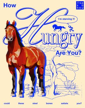 animal animal_focus artist_name commentary english_commentary english_text highres horse how_hungry..._(meme) meme original spouons tree twitter_username