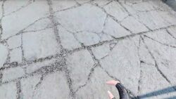 3d animated ass black_hair bouncing_breasts breasts cleavage denim denim_shorts fallout fallout_4 fingerless_gloves gloves green_eyes halterneck headset kyoumachi_seika large_breasts short_hair short_shorts shorts sound tagme thick_thighs thighs underboob video voiceroid walking