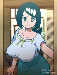 1boy 1girl animated ass blue_hair bouncing_breasts breasts cheating_(relationship) covered_erect_nipples cum cum_in_pussy elio_(pokemon) english_text froot_(mossy_froot) huge_ass lana&#039;s_mother_(pokemon) large_breasts mature_female mossyfroot netorare nintendo nipples plump pokemon pokemon_(anime) pokemon_sm pokemon_sm_(anime) sex sound tagme vaginal video