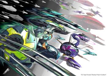 army grendizer_u horns mazinger_(series) mecha mecha_focus no_humans official_art robot science_fiction spacecraft spikes super_robot ufo ufo_robo_grendizer weapon