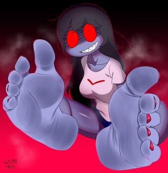 artist_request feet foot_focus friday_night_funkin&#039; highres sky_(friday_night_funkin&#039;) sky_(friday_night_funkin) soles tagme toes