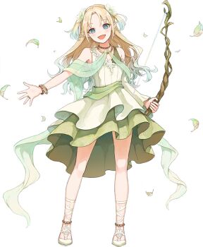 Rule 34 | 1girl, aqua hair, bare shoulders, blonde hair, boots, bow (weapon), curtained hair, dress, elf, flower, full body, game cg, gradient hair, green dress, green flower, hair flower, hair ornament, hasunosora fantasy, holding, holding bow (weapon), holding weapon, jewelry, link! like! love live!, long hair, looking at viewer, love live!, multicolored hair, non-web source, official alternate costume, official art, osawa rurino, parted bangs, pointy ears, ring, short dress, simple background, sleeveless, sleeveless dress, solo, standing, transparent background, two side up, weapon, wedding ring, white boots
