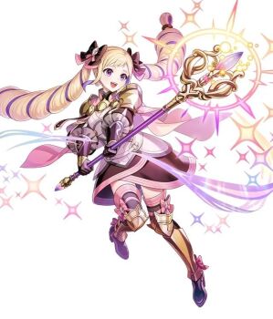 1girl armor armored_boots armored_dress black_boots black_dress black_gloves blonde_hair blush boots bow cape commentary dress drill_hair elise_(fire_emblem) elise_(sincere_sister)_(fire_emblem) english_commentary fighting_stance fire_emblem fire_emblem_fates fire_emblem_heroes full_body gloves hair_bow holding holding_staff long_hair mage_staff magic multicolored_hair nintendo official_alternate_costume official_art open_mouth pink_cape purple_eyes purple_hair simple_background smile solo sparkle staff teeth thigh_boots third-party_source twin_drills twintails upper_teeth_only white_background