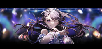 Rule 34 | 1girl, absurdres, bang dream!, bang dream! it's mygo!!!!!, black choker, black hair, black hairband, blurry, blurry background, chinese commentary, choker, closed mouth, commentary request, dd wan su, drumsticks, earrings, floating hair, hairband, highres, holding, holding drumsticks, jewelry, letterboxed, long hair, looking at viewer, mole, mole under eye, purple eyes, second-party source, shiina taki, solo