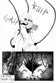 1boy 2021 absurdres bdsm blood chain comic death death_note guro heart highres male_focus murder penis rape satanism sex snuff torture uncensored yaoi