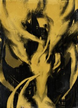 Rule 34 | 1girl, abstract, abstract background, black background, colorful, disco elysium, faceless, faceless female, fang (goodbye volcano high), goodbye volcano high, non-web source, original, perception (disco elysium), portrait, solo