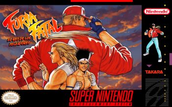 Rule 34 | 3boys, andy bogard, bandana, baseball cap, blonde hair, blue eyes, blue jeans, converse shoes, fatal fury, game console, hat, headband, highres, joe higashi, long hair, mori toshiaki, multiple boys, muscular, spanish text, super nintendo, terry bogard, third-party edit, video game