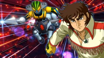 1970s_(style) 1boy black_eyes gloves koutetsu_jeeg mature_male medium_hair oldschool retro_artstyle shiba_hiroshi tall_male yellow_gloves