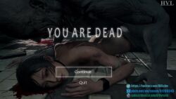 1boy 1girl 3d ada_wong animated ass bad_end blood blood_on_ground corpse death defeat game_over game_over_screen guro hetero hvlsfm mr._x_(resident_evil) necrophilia nude resident_evil resident_evil_2 sex sex_from_behind sound sound_effects tagme video