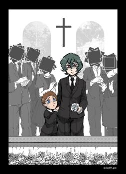 Rule 34 | appmon, digimon, digimon universe: appli monsters, funeral, highres, katsura hajime, katsura rei, tagme