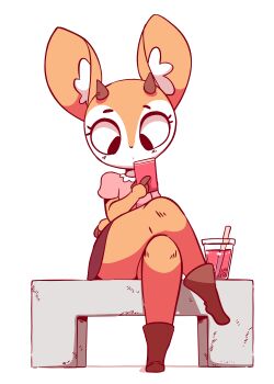 10s 1girl aggressive_retsuko animal_ears animated animated_gif artist_name bench black_boots black_eyes black_skirt blinking blush boots breasts bubble_tea cellphone cleft_of_venus clitoris closed_eyes closed_mouth crossed_legs cup diives drink drinking_straw english_text female_focus full_body furry furry_female half-closed_eyes hand_up heart highres holding holding_phone horns looking_at_viewer looking_down miniskirt no_panties phone pink_shirt pussy seductive_smile shirt short_sleeves signature simple_background sitting skirt small_breasts smile solo talking text_focus tsunoda_(aggretsuko) underwear upskirt white_background