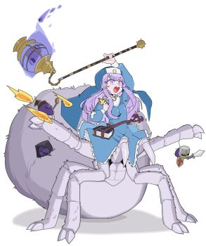 amiya_aranha insect_girl jushikuroni purple_eyes purple_hair spider_girl tagme virtual_youtuber