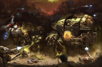 6+boys adeptus_astartes alien ambiguous_green_liquid ammunition_belt arch architecture armor armored_boots army banner battle battle_standard beam_rifle blood blood_on_helmet blue_light boots breastplate bug cable chaos_(warhammer) chaos_space_marine chest_mouth clawed_gauntlets cloud cloudy_sky combat_helmet commentary corpse cracked_armor cyborg dark death death_guard decay demon demon_horns dreadnought_(warhammer_40k) energy_beam energy_gun english_commentary extra_eyes extra_teeth firing flesh fly full_armor full_body gatling_gun gauntlets greaves green_armor green_light green_sky gun heavy_machine_gun helmet highres holding holding_weapon horns insect jetstrike laser_rifle lying machine_gun male_focus military_uniform monster multiple_boys mutation nurgle_(symbol) nurgling on_stomach one-eyed outdoors pauldrons pelvic_curtain plague_marine plasma_rifle poison power_armor red_light red_sky rocket_launcher rot_fly sand science_fiction shoulder_armor shoulder_spikes skeleton sky slime_(creature) soldier sparkle spiked_armor spikes t&#039;au t&#039;au_battlesuit tentacles tube vambraces war war_banner warhammer_40k weapon white_armor