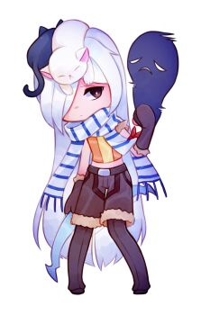 Rule 34 | 1boy, animal, animal on head, arcelle, black cat, black shoes, bright pupils, brown eyes, brown shirt, cat, cat on head, closed mouth, commentary, english commentary, expressionless, full body, fur-trimmed gloves, fur-trimmed shorts, fur trim, ghost, gloves, grey gloves, grey pants, grey shorts, hair over one eye, highres, long hair, looking at viewer, male focus, on head, pants, pants under shorts, ragnarok online, shirt, shoes, shorts, simple background, sniper (ragnarok online), solo, standing, transparent background, very long hair, white cat, white hair, white pupils