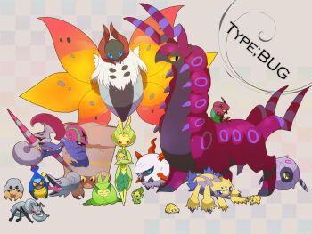 10s accelgor crustle durant dwebble escavalier galvantula gen_5_pokemon highres joltik karrablast larvesta leavanny nintendo no_humans pokemon pokemon_(creature) pokemon_bw scolipede sewaddle shelmet swadloon venipede volcarona whirlipede yuge_king