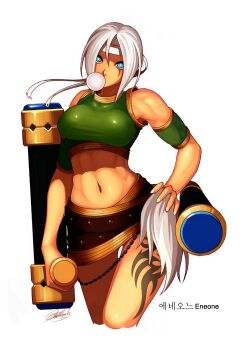 00s 1girl breasts dungeon_and_fighter female_fighter_(dungeon_and_fighter) female_focus fighter navel solo weapon