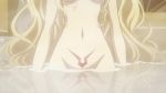 1girl animated bath bathhouse blonde_hair blue_eyes bouncing_breasts breasts cleavage code_geass code_geass:_fukkatsu_no_lelouch female_focus highres long_hair navel nipples nude pubic_tattoo shamna solo tagme tattoo very_long_hair video walking water