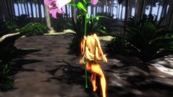 1girl 3d animated artist_request ass ass_focus ass_shake audible_music bare_legs bare_shoulders barefoot bedroom blonde_hair blue_eyes blush breasts cameltoe dancer dancing dark-skinned_female dark_skin detached_sleeves female_focus full_body futaba_lili_ramses gradient_hair groin high_heels highleg highres huge_ass jiggle jumping long_hair looking_at_viewer magical_girl multicolored_hair oversized_object pelvic_curtain pointy_hair pole_dancing revealing_clothes see-through_clothes shiny_skin skindentation small_breasts sound taimanin_(series) tentacle_and_witches thighs thong toned twintails two_side_up video