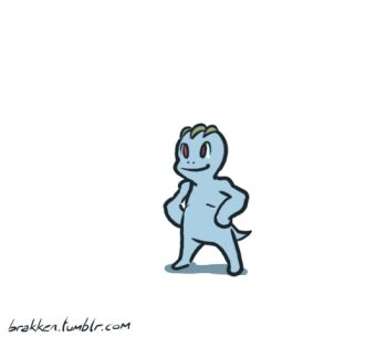 animated animated_gif brakken evolution evolutionary_line gen_1_pokemon machamp machoke machop nintendo no_humans pokemon pokemon_(creature) red_eyes