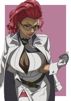1girl breasts crimson_viper dark-skinned_female dark_skin large_breasts long_hair street_fighter street_fighter_6