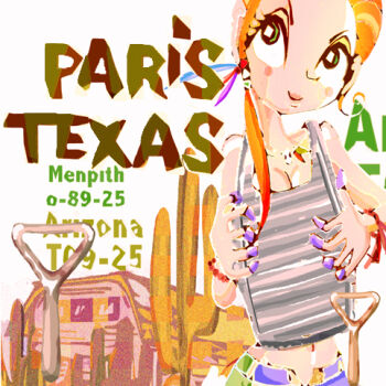 1girl barn bead_necklace beads breasts cactus cleavage closed_mouth commentary_request english_text feather_hair_ornament feathers fingerpick green_eyes hai-haistudio hair_beads hair_ornament instrument jewelry lowres navel necklace orange_hair original plectrum smile united_states vest_frottoir washboard zydeco