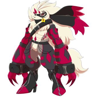 armor claws digimon digimon_(creature) furry heavymetalpapi lopmon oridigi original tail white_background wolvermon