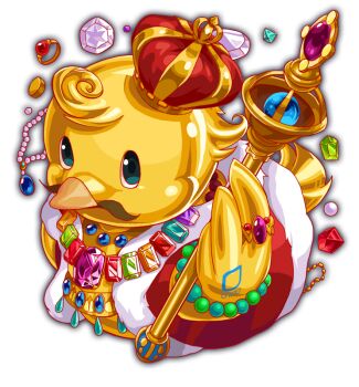 amulet aqua_gemstone artist_request bird black_eyes cel_shading crash_fever crown duck duck_(crash_fever) facial_hair full_body fur-trimmed_robe fur_trim game_cg gem gold green_gemstone holding holding_staff jewelry looking_at_viewer mustache necklace no_humans number_print numbered official_art one_eye_closed orange_gemstone outline pearl_(gemstone) purple_gemstone red_crown red_gemstone red_outline red_robe ring robe simple_background solo square square_print staff tachi-e teardrop-shaped_gem third-party_source transparent_background wristband yellow_bird yellow_gemstone yellow_tail