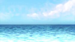 akimi-k animated audible_music blue_sky cloud day energy engi_(animation_studio) fire flippers flying gamera gamera_(series) gamera_-rebirth- giant giant_monster green_eyes highres kadokawa kaiju monster no_humans ocean plasma roaring sea_monster sharp_teeth shockwave sky sonicboom sound splashing sun tail teeth turtle turtle_shell tusks video water water_drop