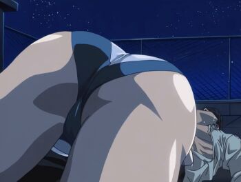 00s 1boy 1girl 2004 all_fours animated animated_gif ass ass_focus ass_shake bare_legs bare_shoulders bible_black bible_black_new_testament breasts brown_hair cameltoe curvy hair_ribbon handjob hetero huge_ass jiggle large_breasts licking lying masturbation night night_sky one-piece_swimsuit oral partially_visible_vulva penis ribbon saliva shin_bible_black shiny_skin sky swimsuit tagme tan toudou_yuki twintails uncensored wide_hips yoshitani_(bible_black)