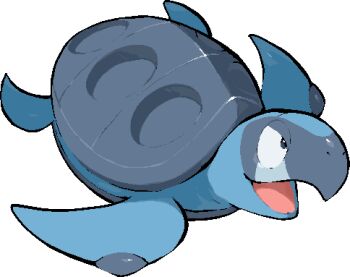 animal_focus commentary_request full_body gen_5_pokemon kawaanago lowres nintendo no_humans nostrils open_mouth pokemon pokemon_(creature) pokemon_focus sea_turtle solo tirtouga transparent_background turtle