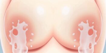 1girl against_glass animated animated_gif big_breasts breast_focus breast_press breasts breasts_on_glass highres lactation large_breasts looping_animation nipples nude pov pov_focus solo