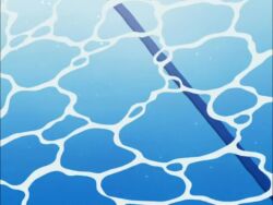 10s 2girls animated anime_screenshot blonde_hair bouncing_breasts breasts cleavage female_focus furinji_miu large_breasts mole mole_under_eye multiple_girls non-web_source one-piece_swimsuit open_mouth pool poolside pov shijou_saikyou_no_deshi_ken'ichi smile solo swim_cap swimming swimsuit video wet