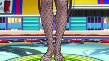 1girl animated black_hair blue_archive dancing dark-skinned_female dark_skin fishnets karin_(blue_archive) playboy_bunny rabbit_ears rabbit_tail sound tagme video