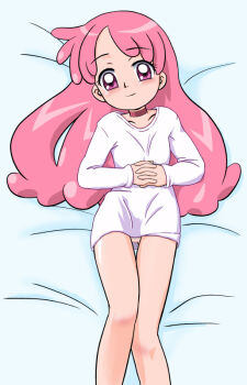 1girl fami loli ojamajo_doremi panties pink_eyes pink_hair satsuki_yamai underwear