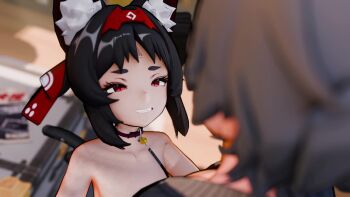 1boy 2girls 3d 3dimm_animations animal_ear_fluff animal_ears animated anus ass audible_speech belle_(zenless_zone_zero) black_hair blue_hair breasts brick_wall cat_ears cat_girl cat_tail collar completely_nude dark-skinned_female dark_skin grey_hair hairband hetero highres huge_filesize indoors jacket japanese_audio leash locker loli moaning multiple_girls multiple_tails multiple_views naked_jacket navel nekomiya_mana nipples nude open_clothes open_jacket penis pussy red_eyes red_hairband sex small_breasts sound standing suspended_congress tagme tail testicles two_tails uncensored vaginal video voyeurism wise_(zenless_zone_zero) zenless_zone_zero