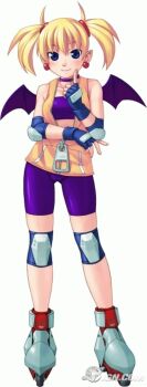 1girl aq_interactive arcana_heart artist_request atlus examu highres inline_skates lilica_felchenerow lowres mizuki_gyokuran official_art roller_skates skates smile source_request