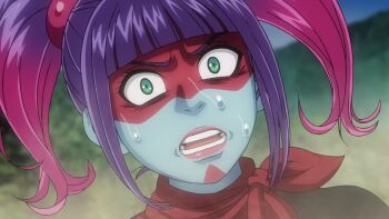 1boy 1girl angry animated anime_screenshot ass black_leotard bouncing_breasts breasts exercising falling fighting injury jumping kamen_rider large_breasts leotard multiple_boys multiple_girls night outdoors punching ryona shocker_(kamen_rider) sound subtitled surprised tanzaburou_toujima toujima_tanzaburou_wa_kamen_rider_ni_naritai training trembling twintails video violence wide_hips yukarisu