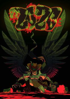 2026 3girls bandana bandana_around_neck blood blood_on_hands boots breasts chinese_zodiac commentary_request covered_eyes cowboy_hat dragon_tail facing_viewer feathered_wings fingerless_gloves full_body futatsuiwa_mamizou gloves grin hat highres hira990113 kicchou_yachie kurokoma_saki large_breasts long_hair multiple_girls off-shoulder_shirt off_shoulder on_one_knee out_of_frame outstretched_arms plaid_clothes plaid_shirt puffy_short_sleeves puffy_sleeves raccoon_tail red_light ribbon sharp_teeth shirt short_sleeves smile snake tail teeth touhou underlighting wide_shot wings year_of_the_horse