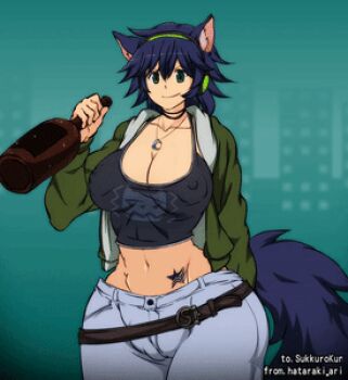 1girl animated animated_gif bouncing_breasts breast_expansion breasts giant giantess growth hataraki_ari huge_breasts